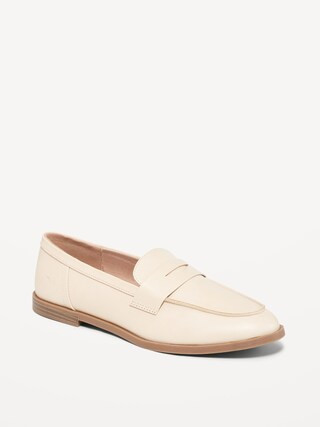 Faux-Leather Penny Loafer Shoes for Women | Old Navy (CA)