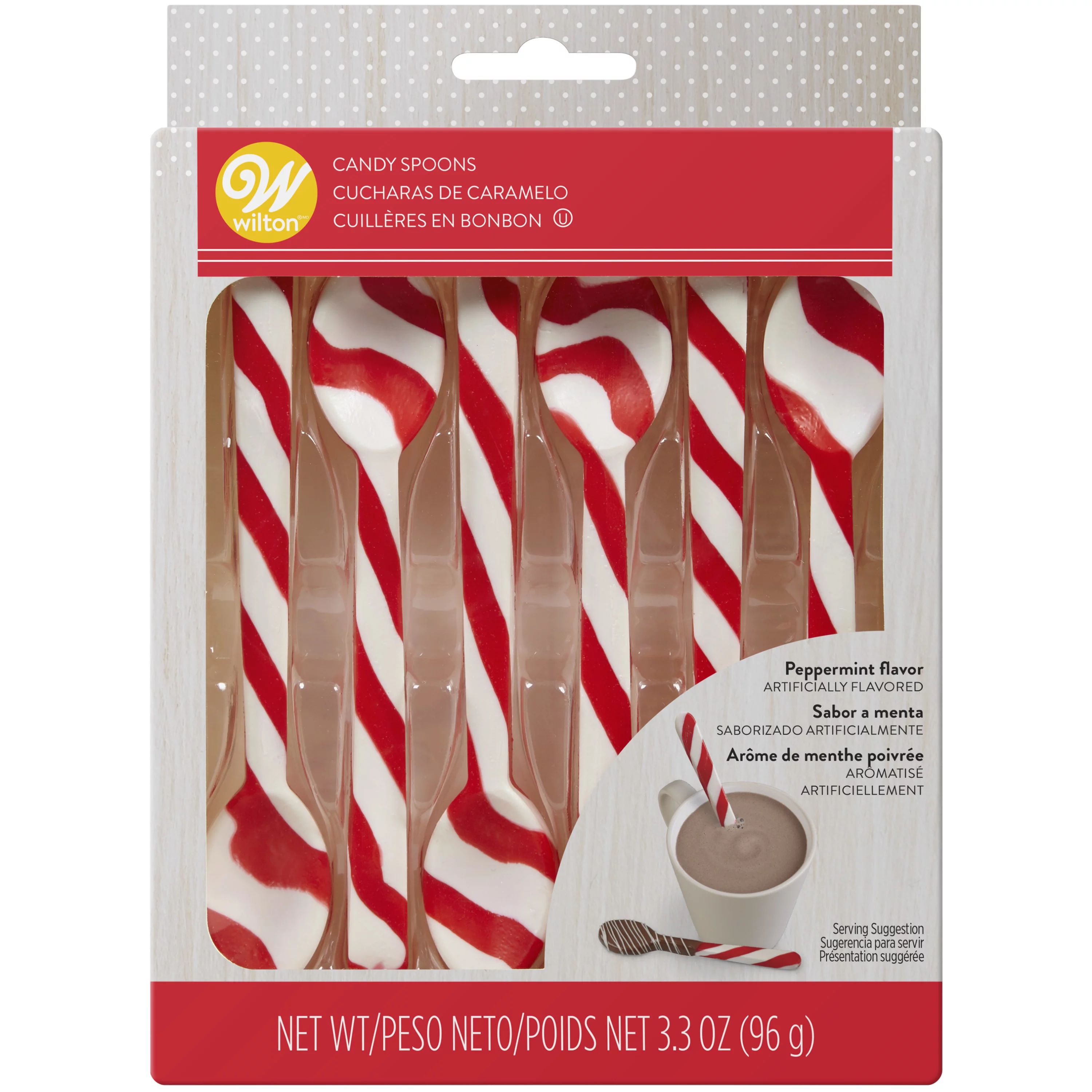 Wilton Peppermint Candy Cane Spoons, 6-Count - Walmart.com | Walmart (US)