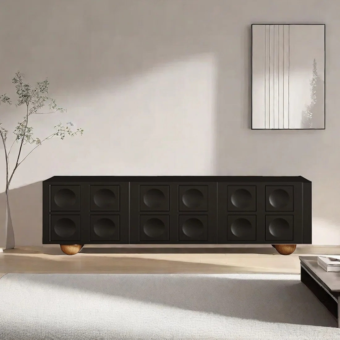 Modern simplicity Black TV Stand | Wayfair North America