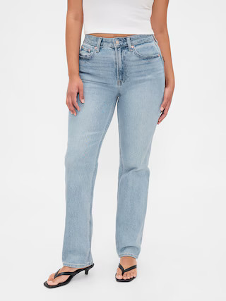 Curvy High Rise '90s Slim Straight Jeans | Gap (US)