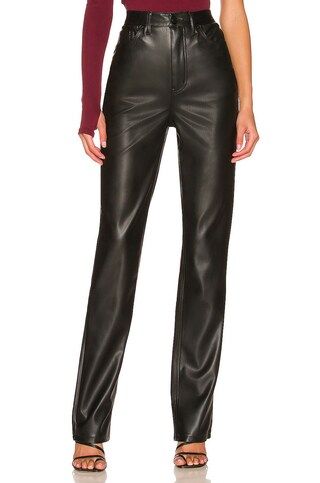 AFRM Heston Vegan Leather Pant in Black from Revolve.com | Revolve Clothing (Global)