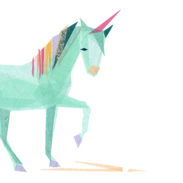 Seafoam Unicorn | Artfully Walls