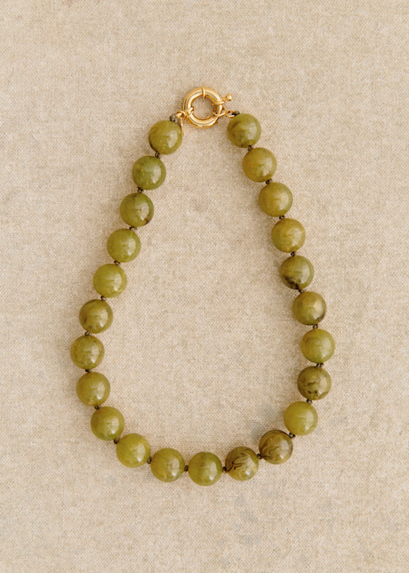 Danae Necklace - Green - Resin - Sézane | Sezane - UK