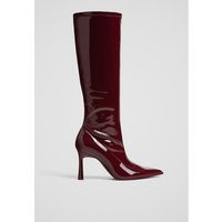 Stradivarius Knee-high boots with stiletto heels BURGUNDY 2 | Stradivarius (UK)