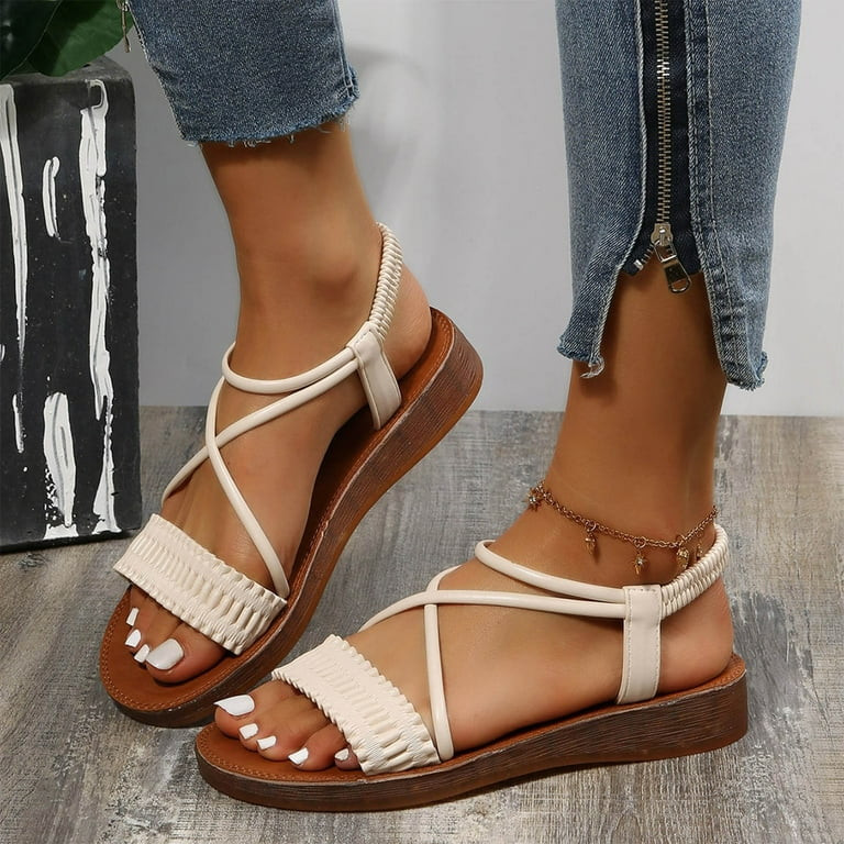 uikmnh Women Shoes Fashion Spring And Summer Women Sandals Casual Beach Shoes Comfortable Soft Bo... | Walmart (US)