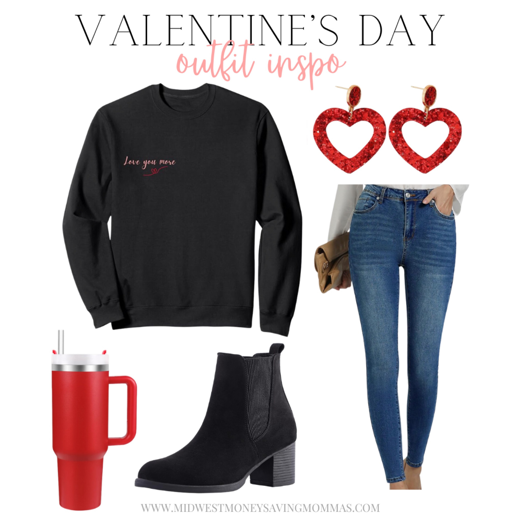 Valentine’s Day Outfit Inspo

Graphic Sweatshirt  jeans  skinny jeans  ankle boots  booties  heart earrings  tumbler  winter outfits 

#LTKstyletip #LTKSeasonal #LTKfindsunder50