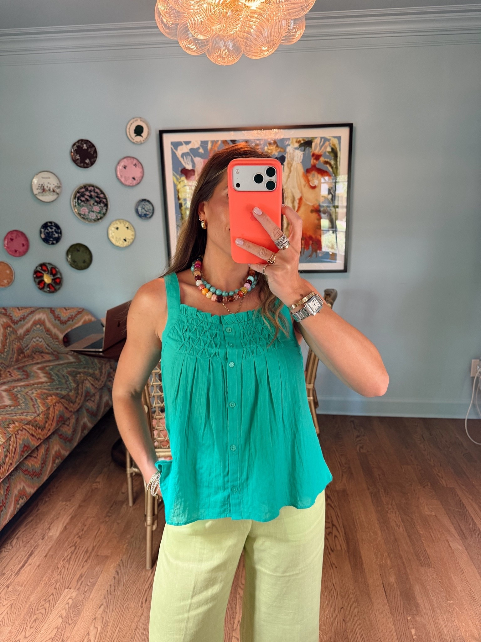 This top is so soft! Loveeee! In an xsmall in the top & petite small in pants