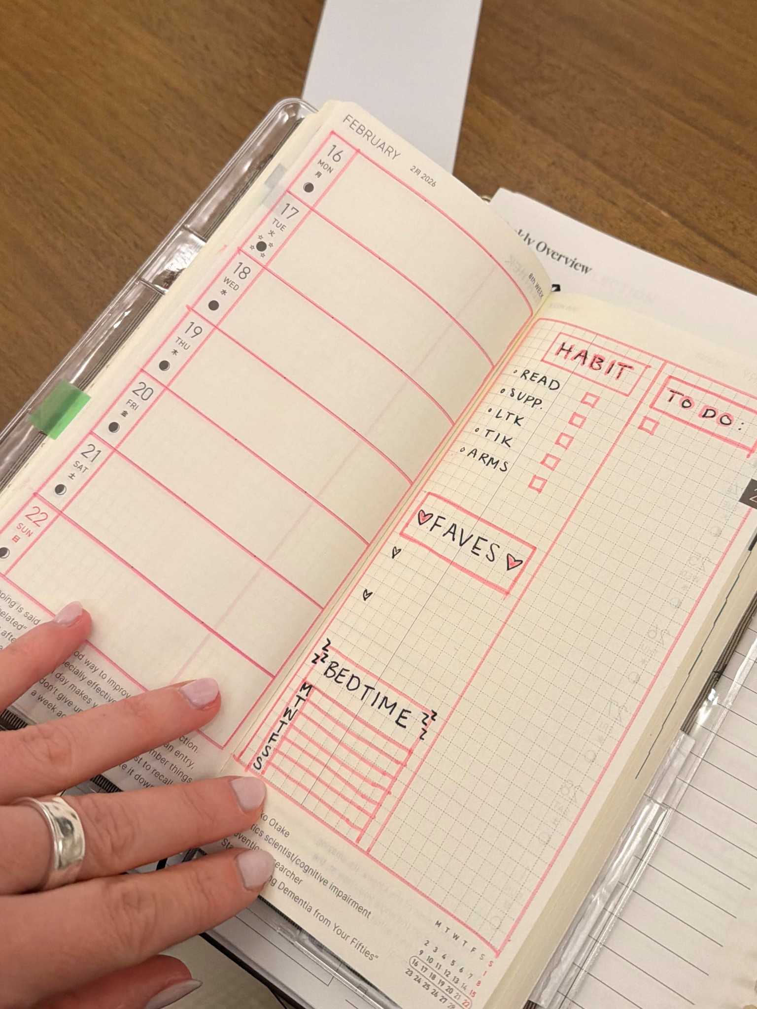 trying out new layouts in my Hobonichi weeks planner 📝📆⭐️🫧💆🏼‍♀️

#LTKmorningroutine #LTKHome #LTKselfcare