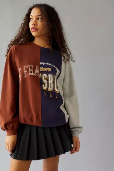 San Francisco Spliced Crew Neck Sweatshirt | Urban Outfitters (US and RoW)