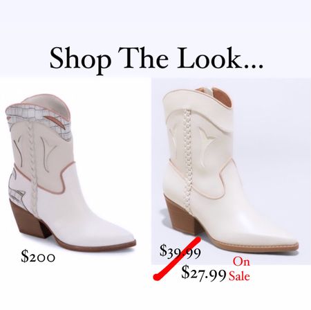 Shop the look
Look for less
Dolce vita
Cowgirl booties
Cowboy boots
White
Bone
Ivory
Off white
Target finds 
Target style
Labor Day sale
Affordable 
Fall shoe trend
Nordstrom 

#LTKsalealert #LTKshoecrush #LTKSeasonal