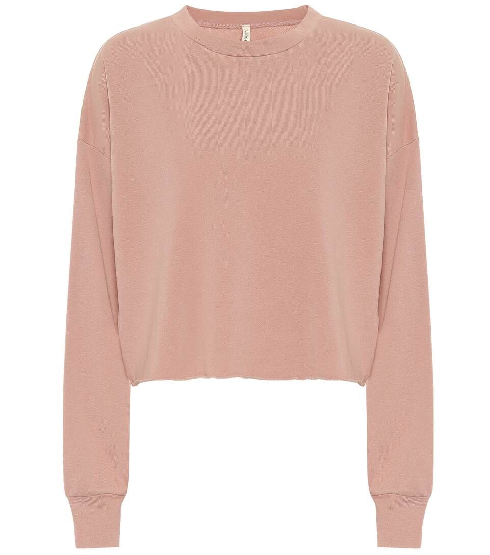 Cropped cotton-blend sweater | Mytheresa (DACH)