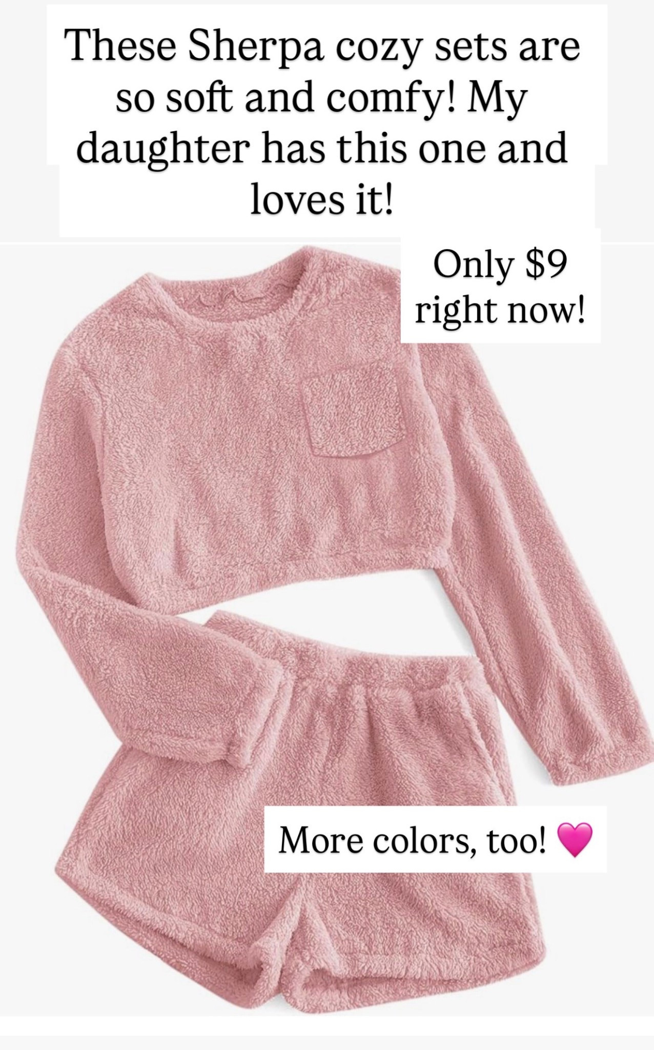 These Sherpa sets are $9 right now! 

#LTKSaleAlert #LTKKids