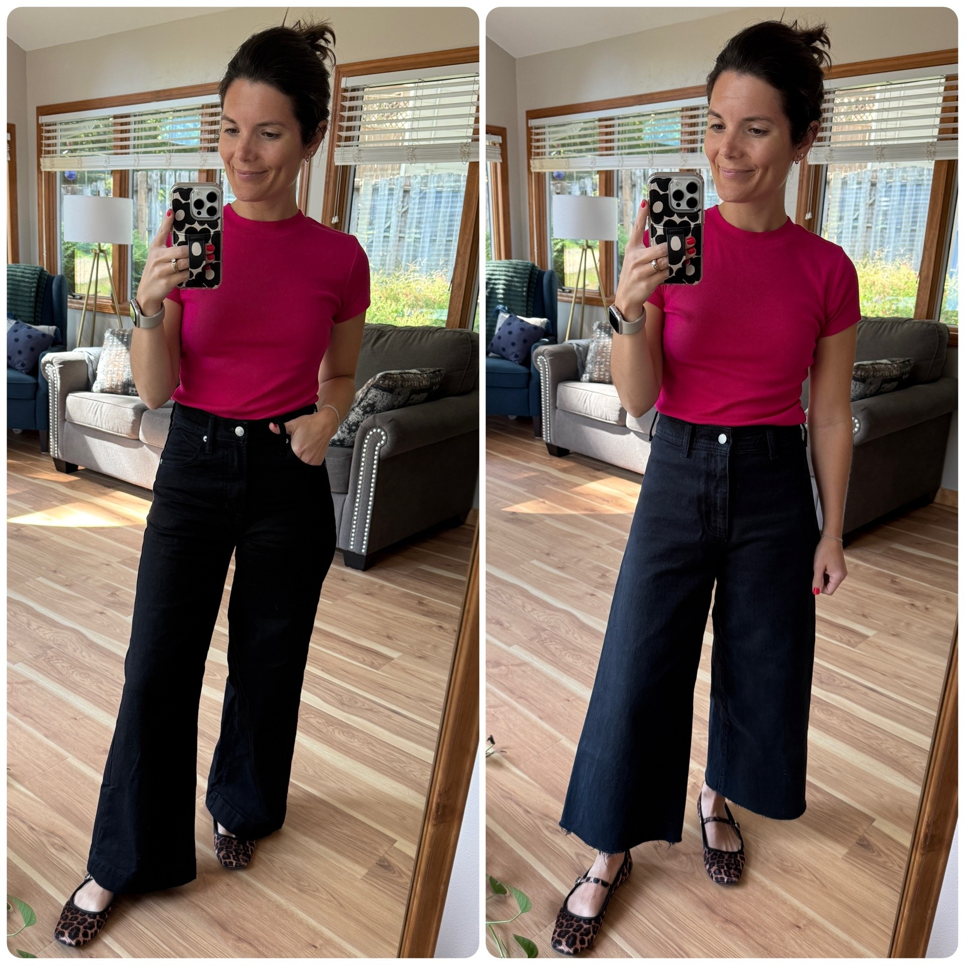 Left are a Wide Leg Crop from Gap Factory & right are the Sailor Wide Leg from Target. The Gap Factory pants are regular length but are full length on me at 5’1”. I would say both fit TTS.


#LTKWorkwear #LTKPetite