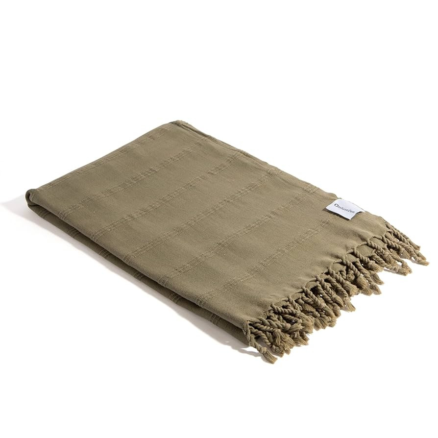 Stonewashed Turkish Bath & Beach Towel –100% Organic Turkish Cotton - Soft, Lightweight, Absorb... | Amazon (US)