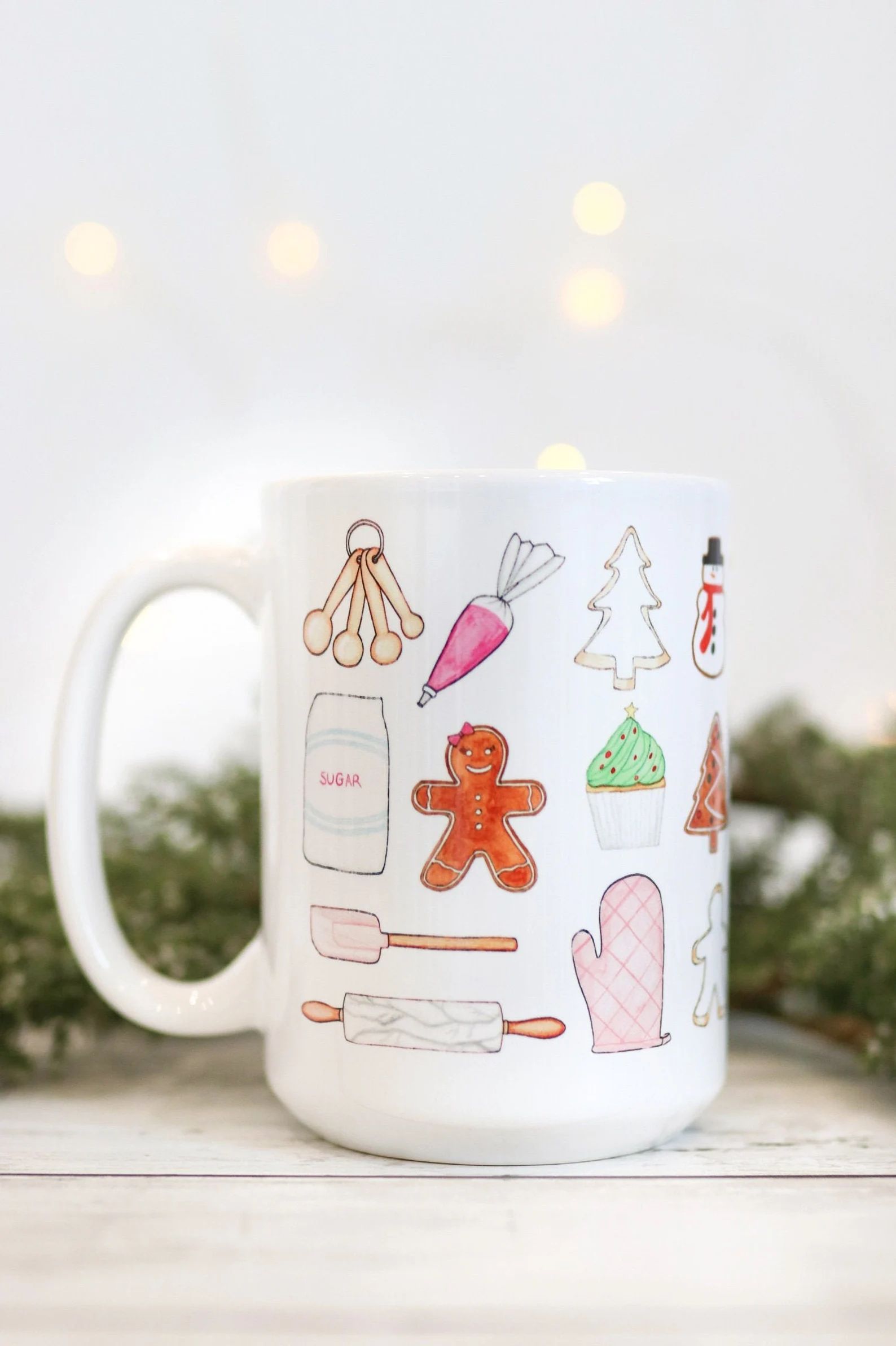 Christmas Baking mug // Merry Christmas, gift, Santa, party, holiday season, holidays, funny, cut... | Etsy (US)