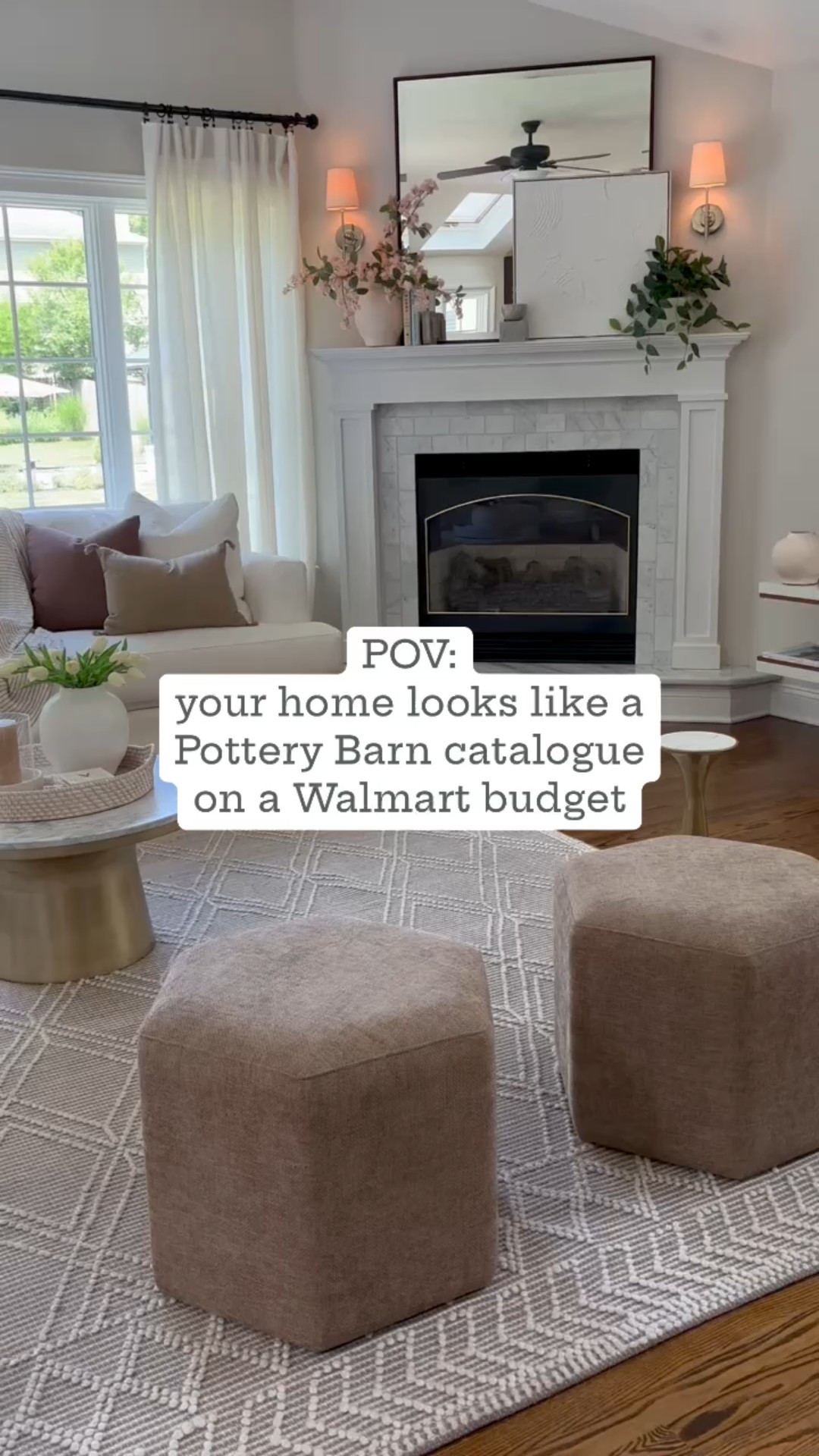 Fool Everyone into thinking you hired an Interior Designer with these 7 decorating tips! 🤗

1. Ditch matching furniture sets! Instead, mix a variety of lounges, accent chairs, and ottomans in different fabrics & prints!

2. Large-scale items make your space look expensive. Hang curtain rods higher than window frames! Add tall trees (close to ceiling height!) or long stems in a vase for an affordable yet chic upgrade

3. Arrange your furniture in a symmetrical pattern to create a welcoming atmosphere for conversation 

4. Accent Lighting! Set the mood by turning off ceiling lights and switching on lamps and sconces.

5. Make a statement with a BIG area rug. 

6. Style your coffee table using the triangle method with 3 items of different heights (ex: hardcover books, a vase with flowers or branches, & a sculptural piece)

7.  Full, dense pillow inserts with taut, fitted covers will elevate your space!  

.
.
Spring Living Room Refresh
spring home refresh
spring decorative accents 
affordable modern furniture
neutral living room aesthetic

#LTKHome #LTKSeasonal #LTKvlog