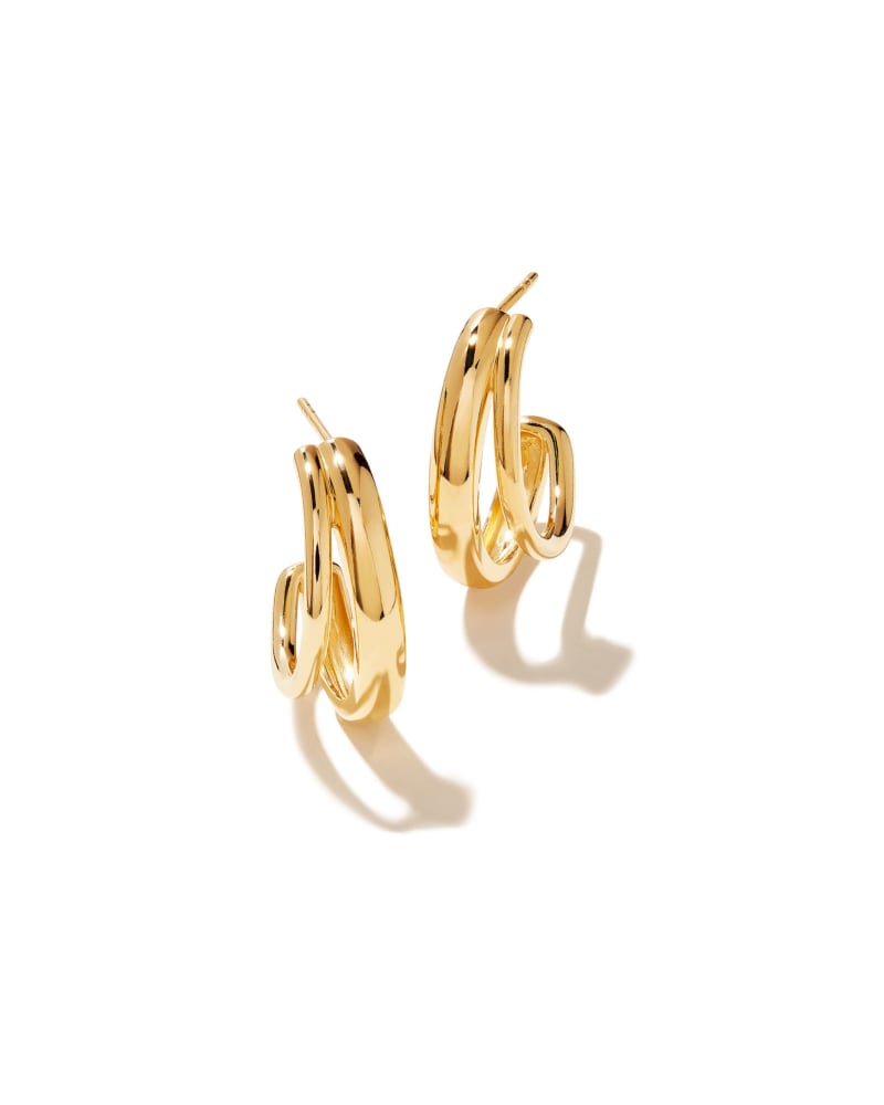 Meg Double Hoop Earrings in 18k Gold Vermeil | Kendra Scott | Kendra Scott
