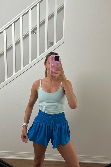 Amazon workout shorts I love!! Wearing a size small 