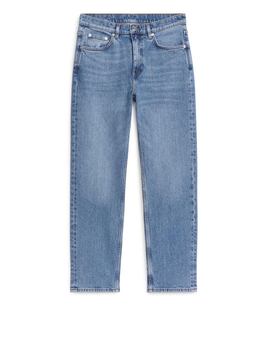 ROSE Cropped Straight Stretch Jeans | ARKET (US&UK)