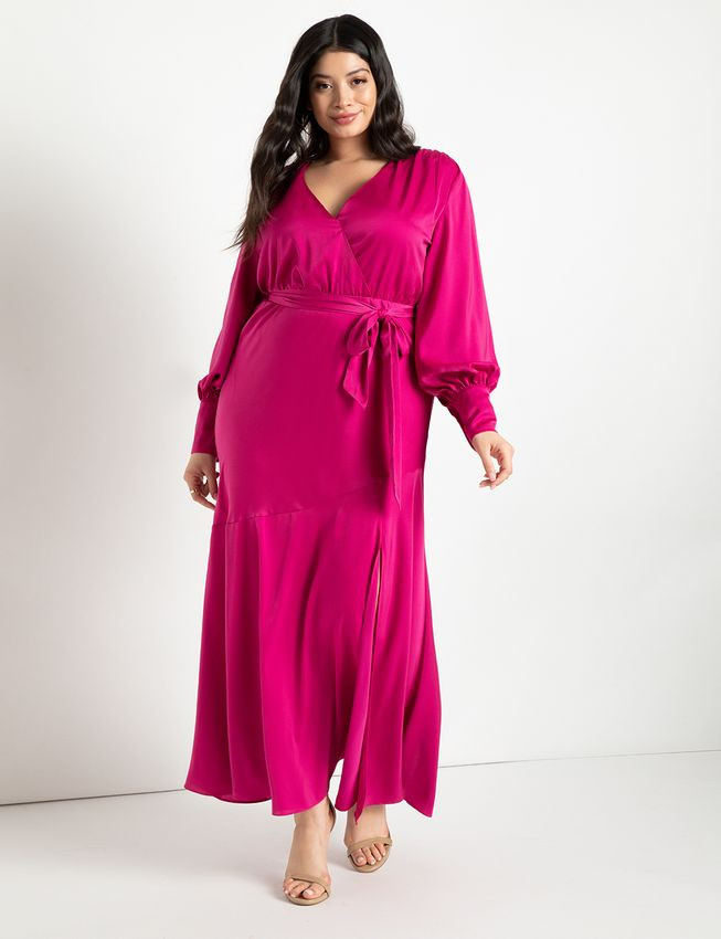 Satin Maxi Dress | Eloquii