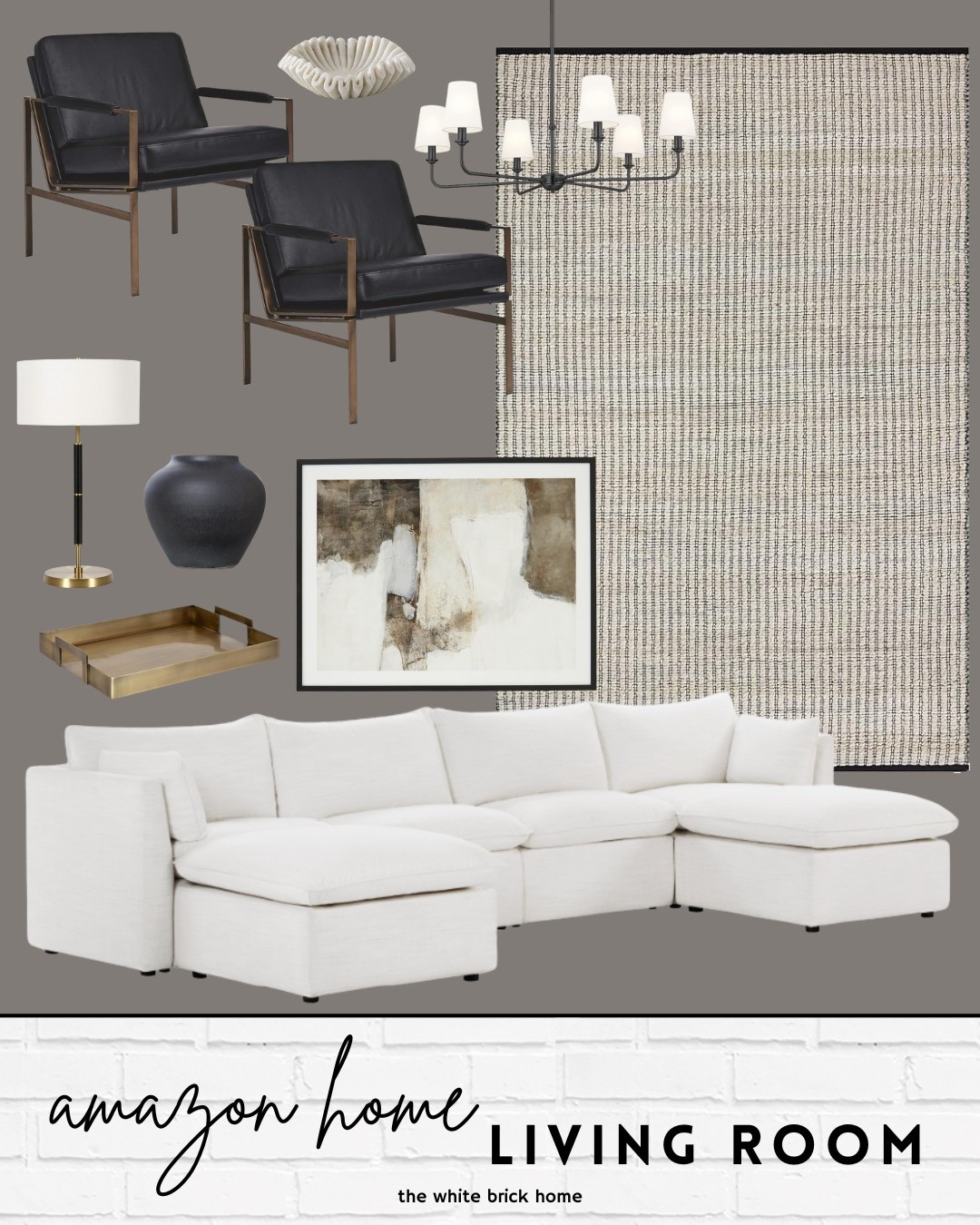 Amazon home finds! 

🖤🖤

Amazon, Amazon home, Amazon home decor, Amazon home finds, area rug, living room rug, sectional, wall art, table lamp, chandelier, accent chair, table lamp, couch, sofa, budget friendly decor, affordable sectional, home design, furniture, chandelier

#LTKStyleTip #LTKHome #LTKFindsUnder100