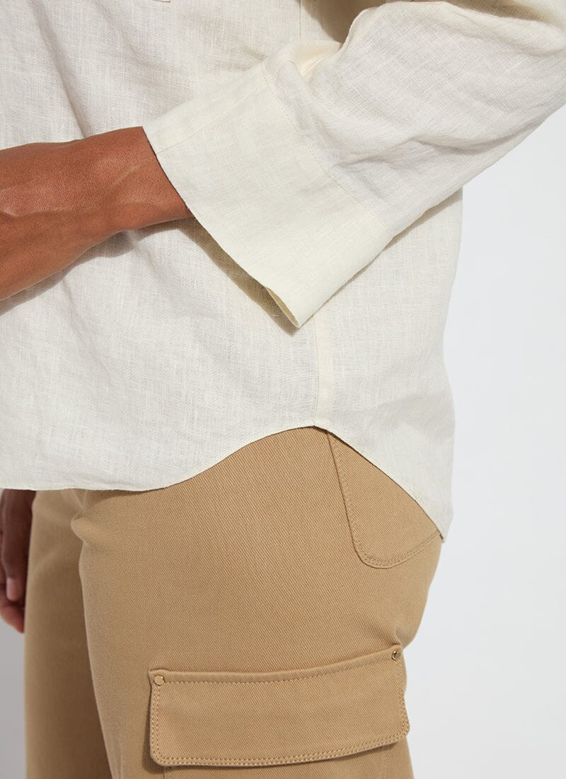Rose Roll Tab Utility Shirt | Lysse