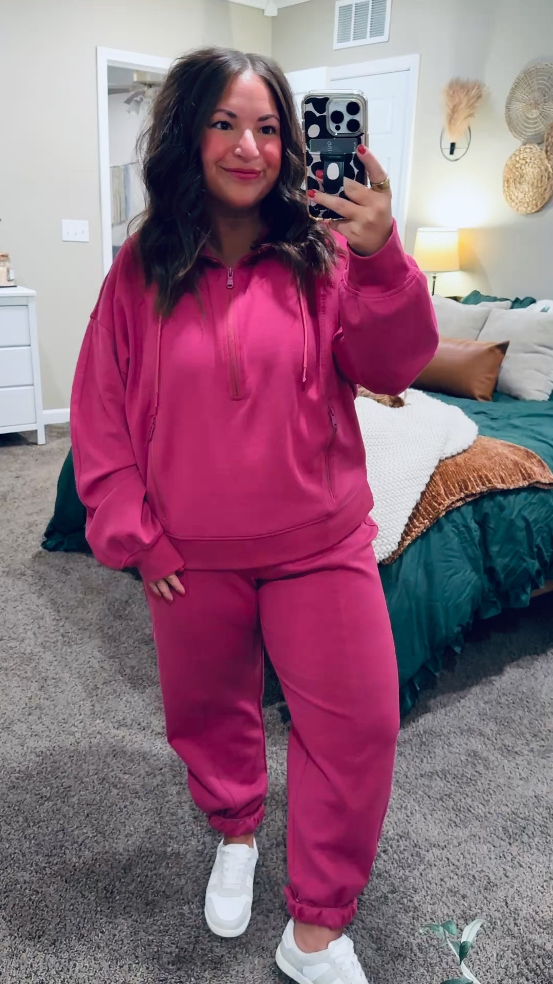I was on the hunt for a bright pink matching set for spring 🌸 because effortless outfits + fun color = a win.

sneakers: sold out, but linking similar options below!
joggers: fit true to size // wearing a large
quarter zip: fits small // wearing an XL (fits like a large) 

 

#LTKValentine #LTKSeasonal #LTKMidsize