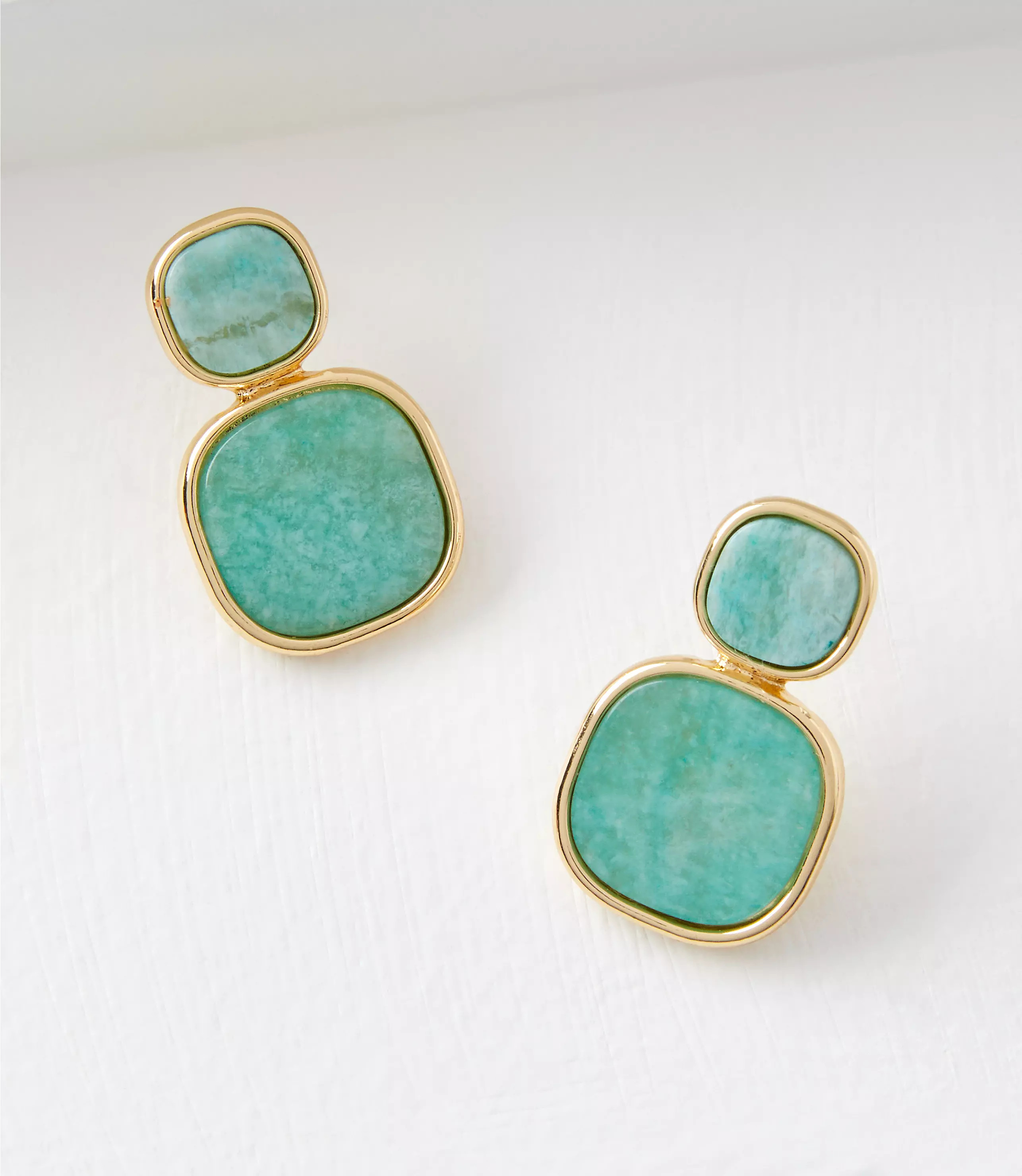Rounded Square Drop Earrings | LOFT