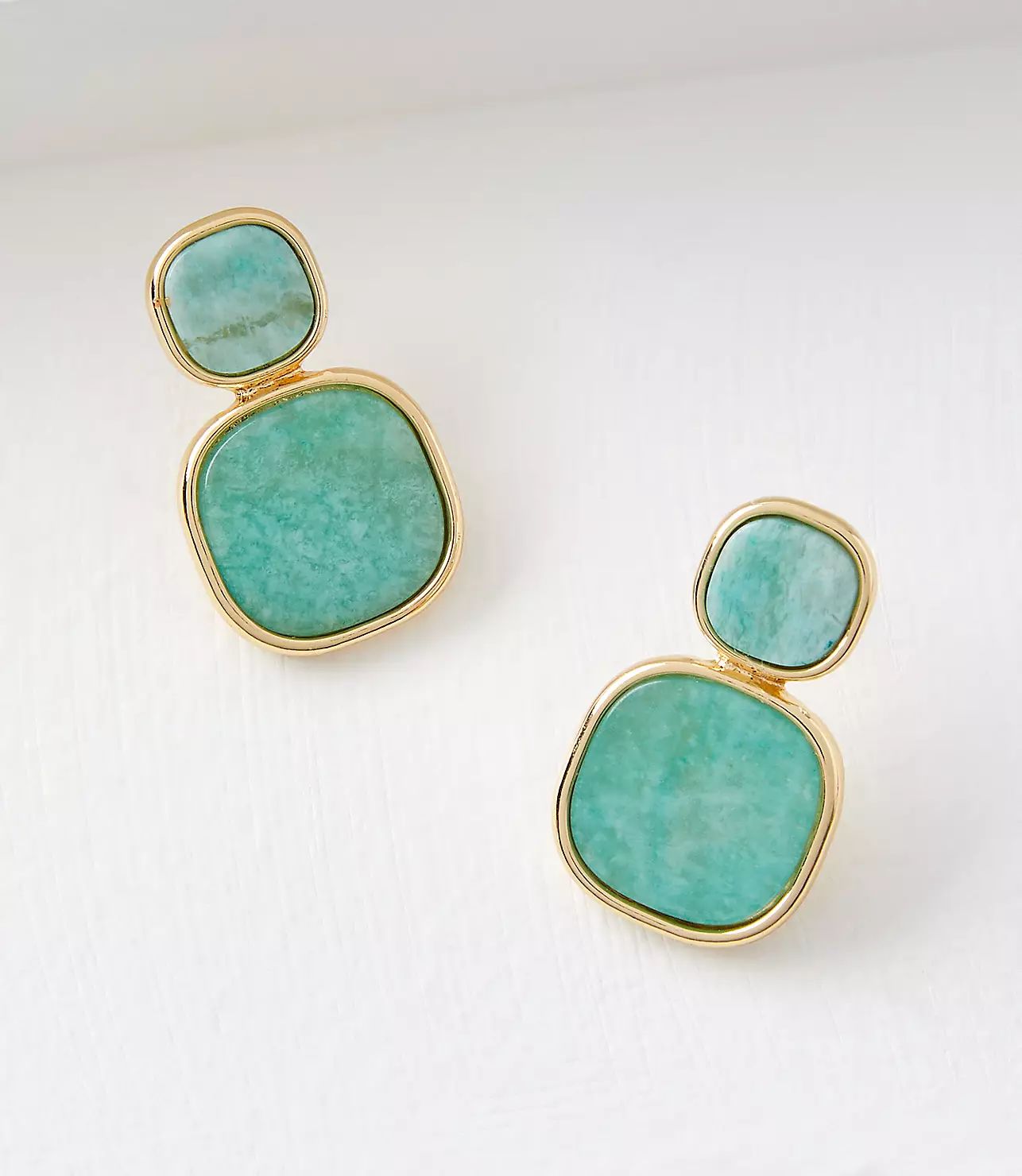 Rounded Square Drop Earrings | LOFT
