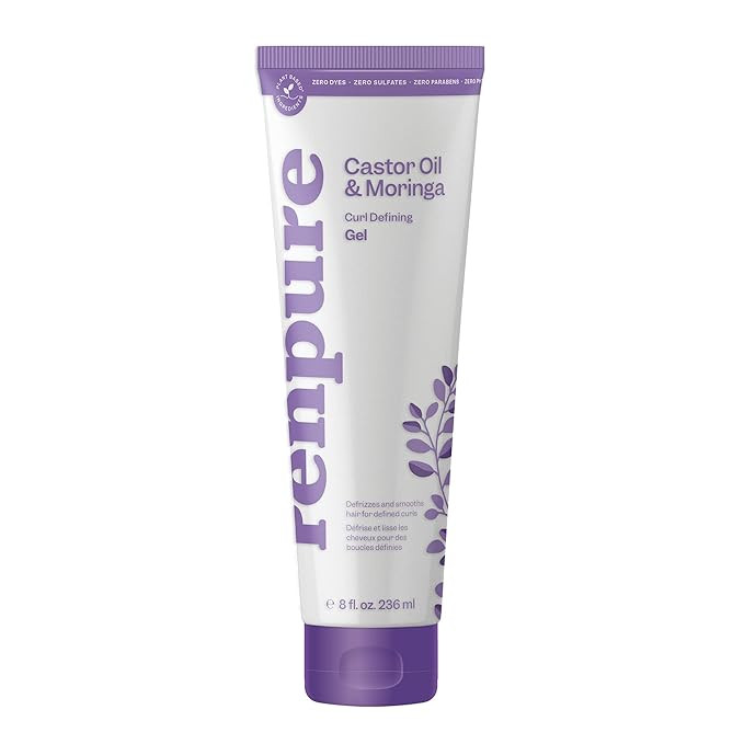 Renpure Castor Oil & Moringa Curl Gel - Curl Enhancing Gel - For Smooth, Defined & Frizz-Free Cur... | Amazon (US)