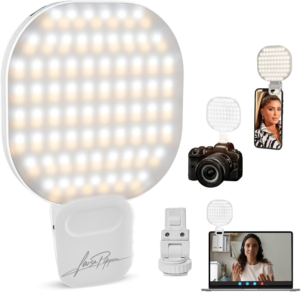 Larsa Pippen - The Larsa Light - LED Selfie Light with Clip & Glass Mirror - Rechargeable Selfie ... | Amazon (US)