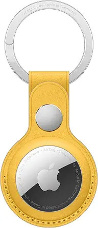 Apple AirTag Leather Key Ring - Meyer Lemon + Free Shipping | Amazon (US)