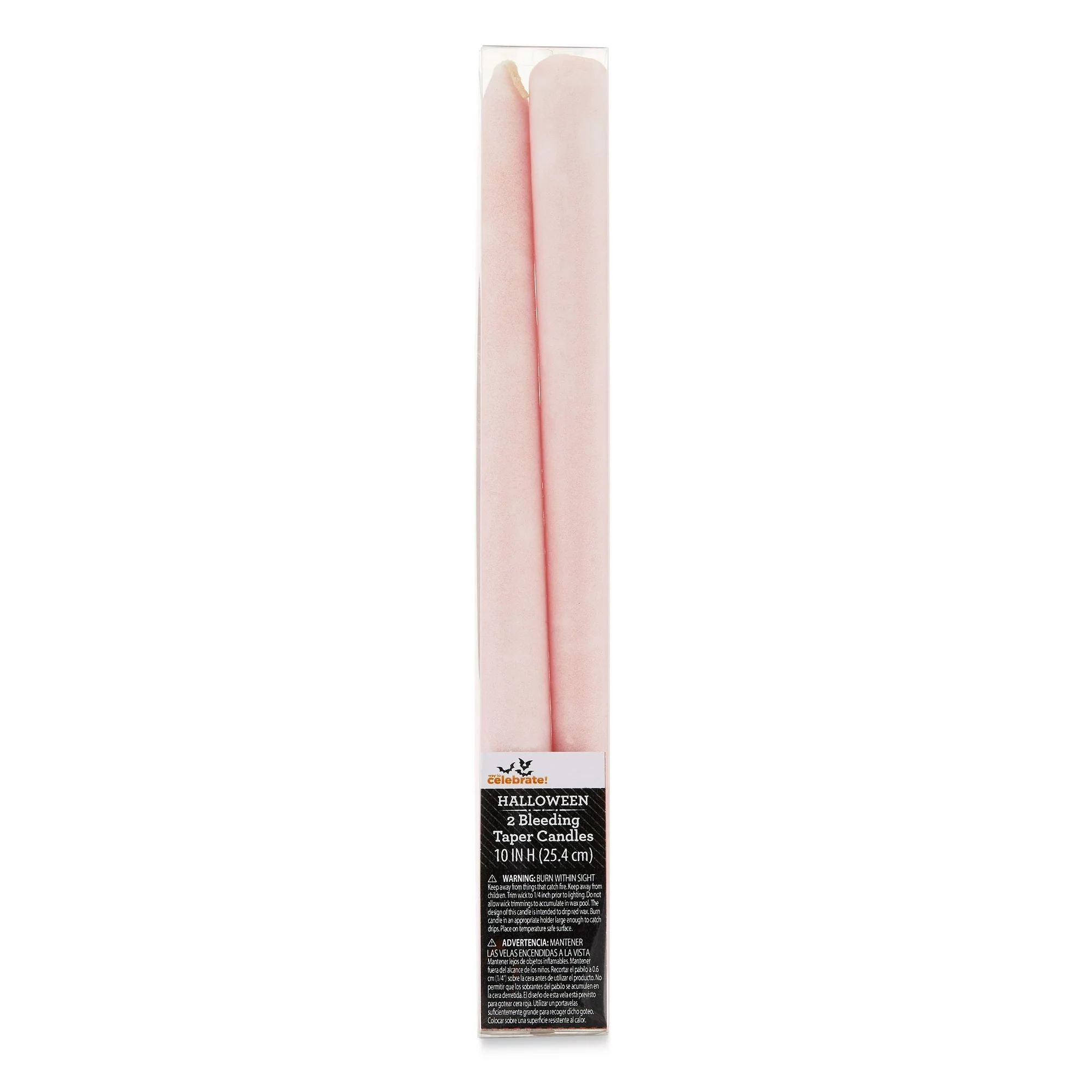 Halloween Bleeding Taper Candles, Unscented, 2 Count, Way To Celebrate | Walmart (US)