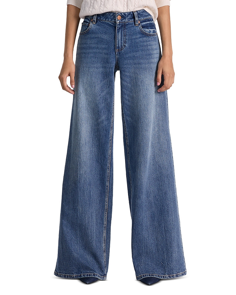 Alice and Olivia Chic High Rise Wide Leg Jeans in Brooklyn Blue | Bloomingdale's (US)