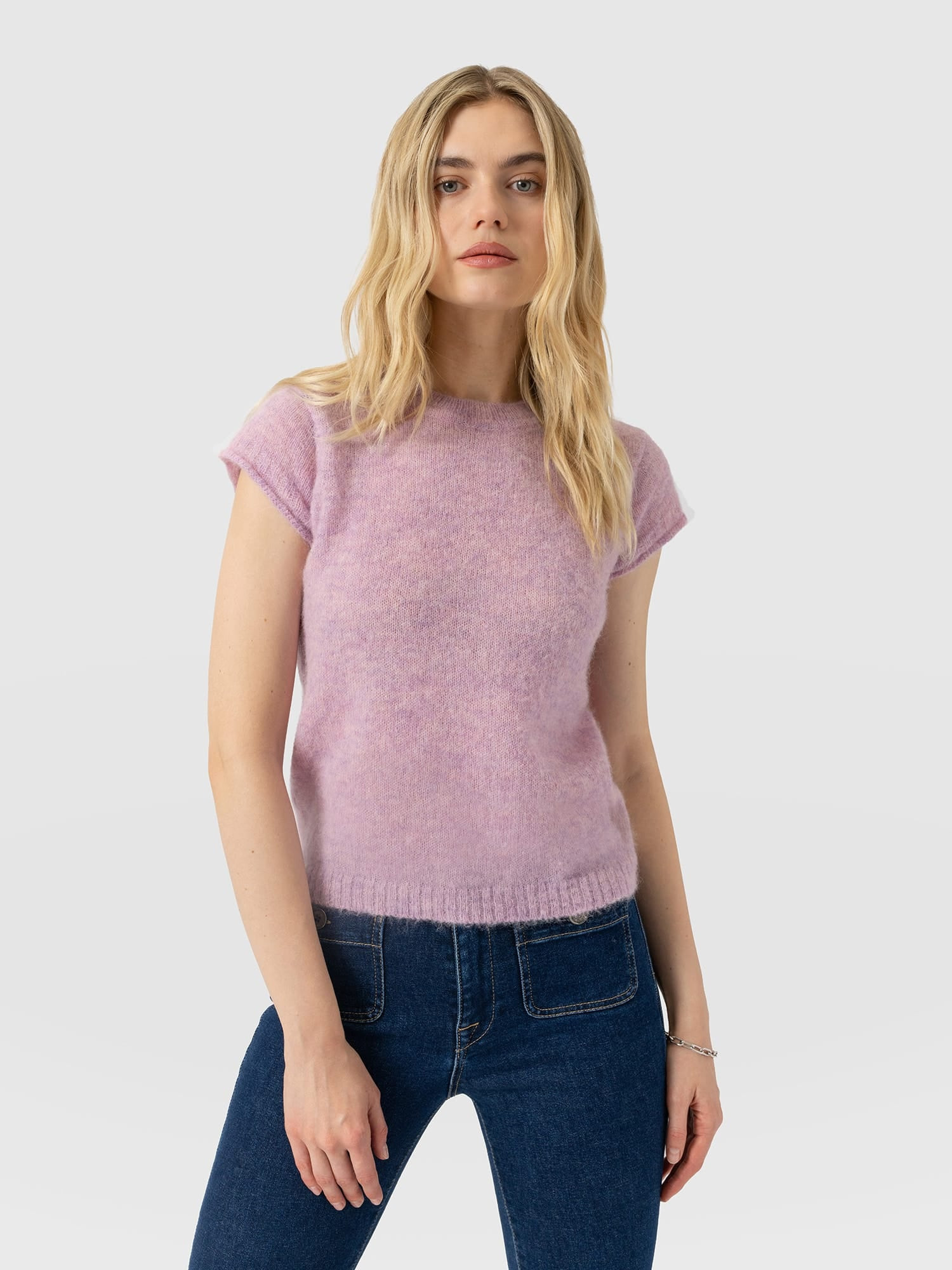 Ariella Baby Tee - Lilac Pink | Saint + Sofia UK