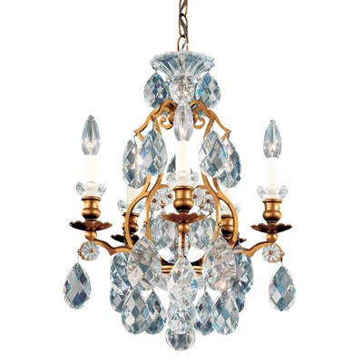 Renaissance 5 - Light Candle Style Classic / Traditional Chandelier with Crystal Accents | Wayfair North America