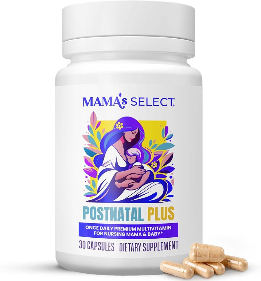 Mama's Select Postnatal Vitamins – Boosts Hair Recovery, Milk Supply, & Wellness – Allergen-F... | Amazon (US)