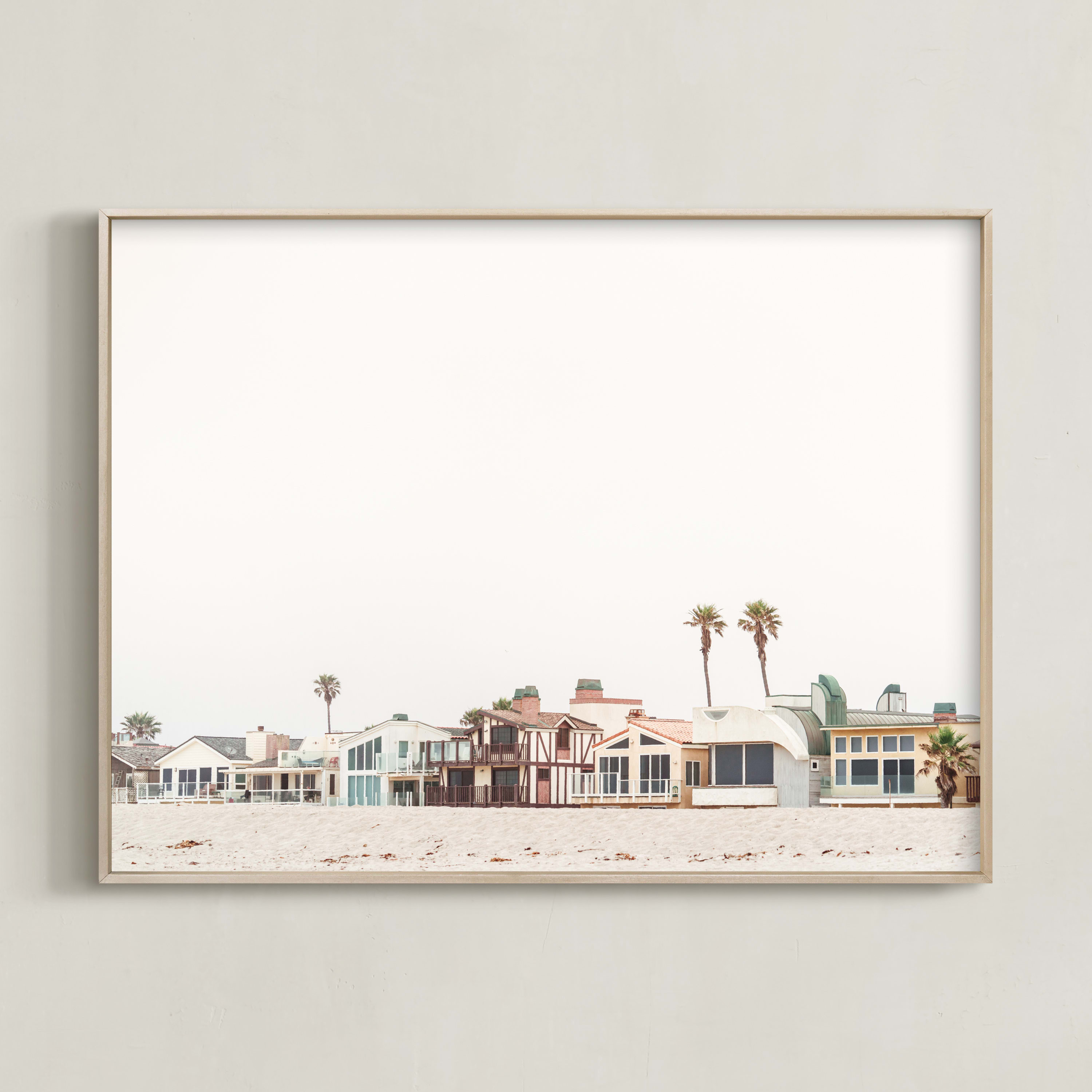 "Beach Houses" - Photography Limited Edition Art Print by Kamala Nahas. | Minted