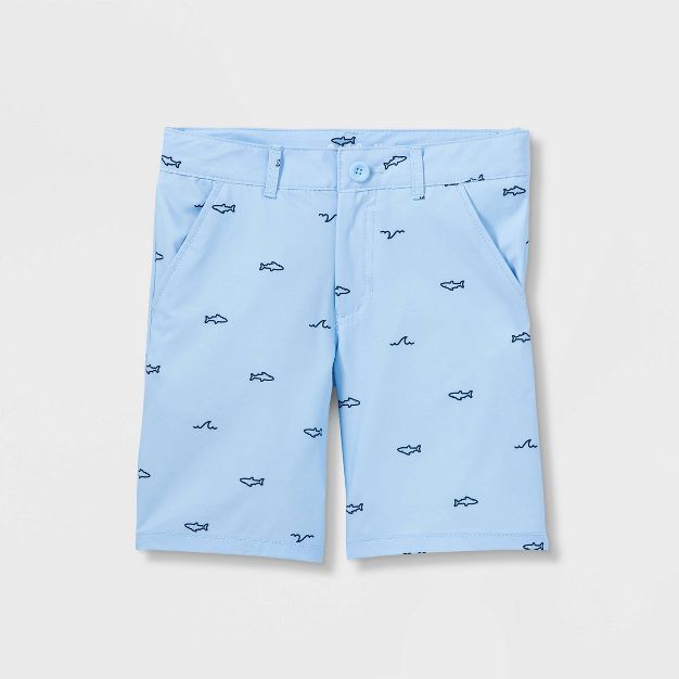 Boys' Flat Front Quick Dry Chino Shorts - Cat & Jack™ Light Blue | Target