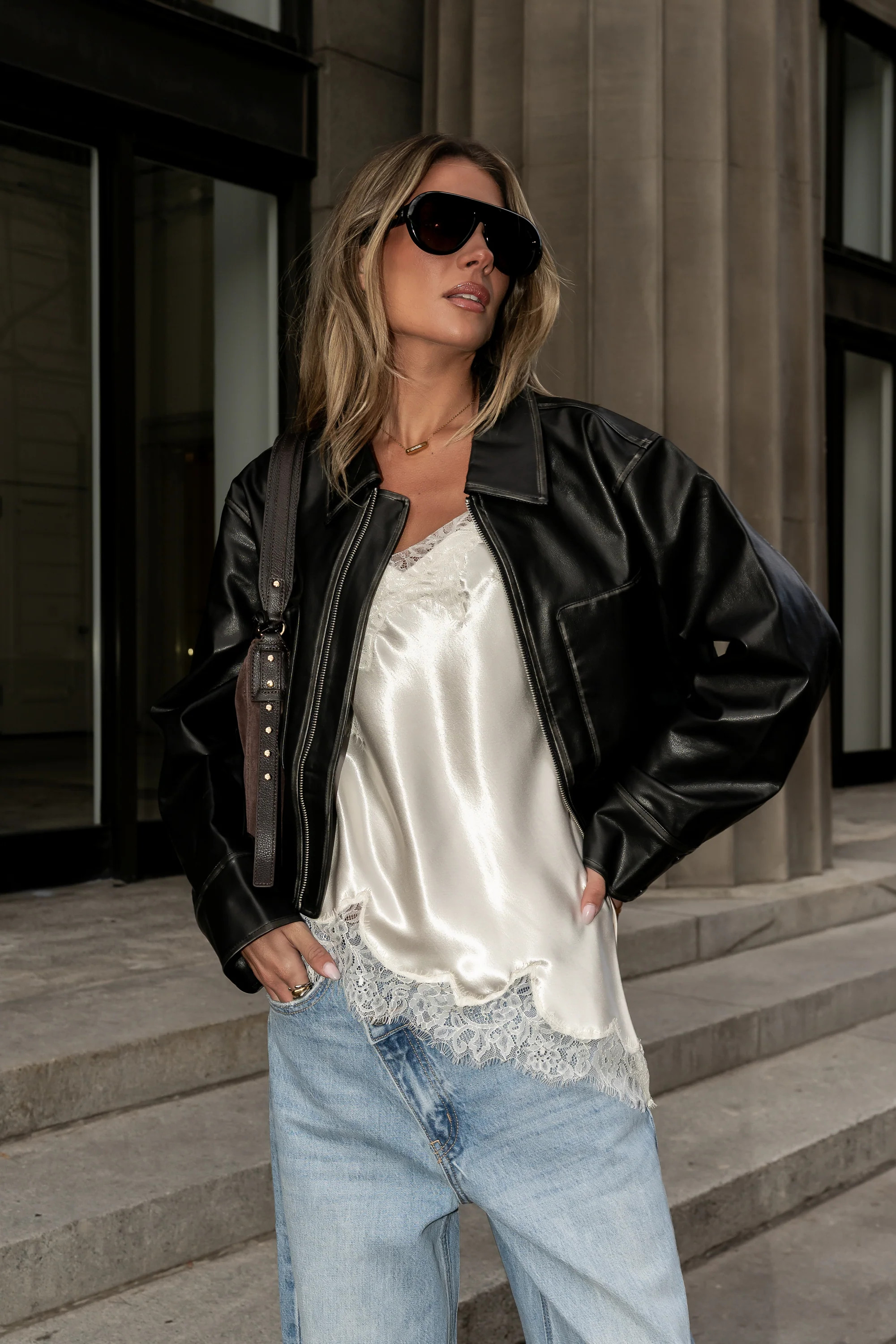 Marlie Asymmetrical Top in Cream | Böhme US