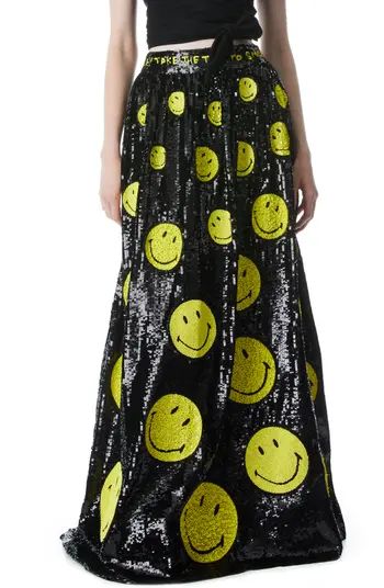 Smiley® x Alice + Olivia Tina Sequin Gown Skirt | Nordstrom