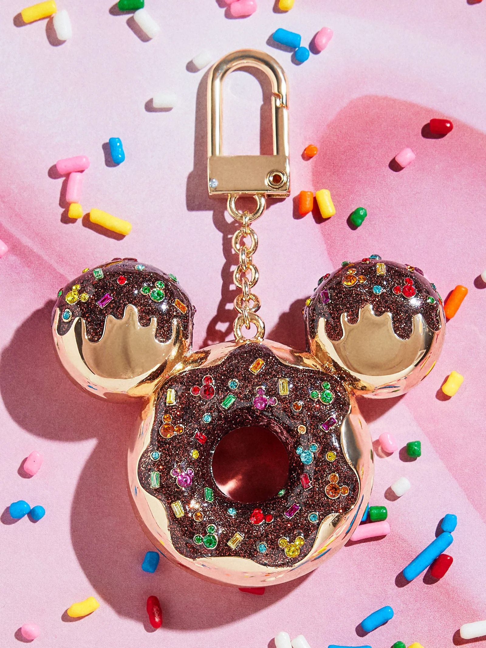 Disney Mickey Mouse Chocolate Donut Bag Charm - Disney Chocolate Donut Bag Charm | BaubleBar