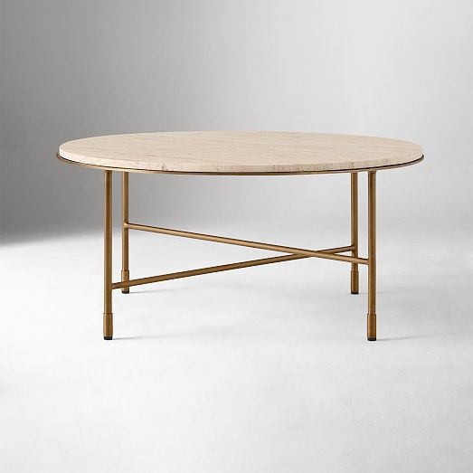 Fay Travertine Coffee Table (30") | West Elm (US)