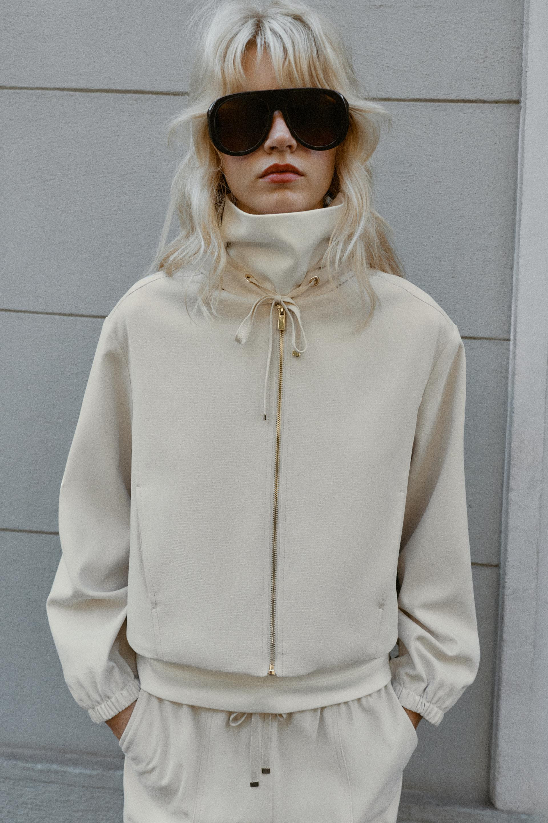 Zara - Hooded Bomber Jacket - Anthracite Grey - Xs - Woman | Zara US
