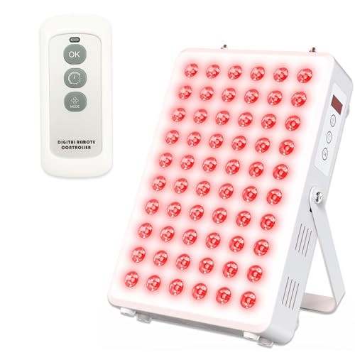 Red Light Therapy for Body, Red Light Panel 660nm 850nm, Built-in Timer, 60 LEDs, 95w High Power Red Light Therapy Panel, Used to Promote Sleep, Improve The Body, Relieve Muscle Fatigue (E-300-Wtite) | Amazon (US)