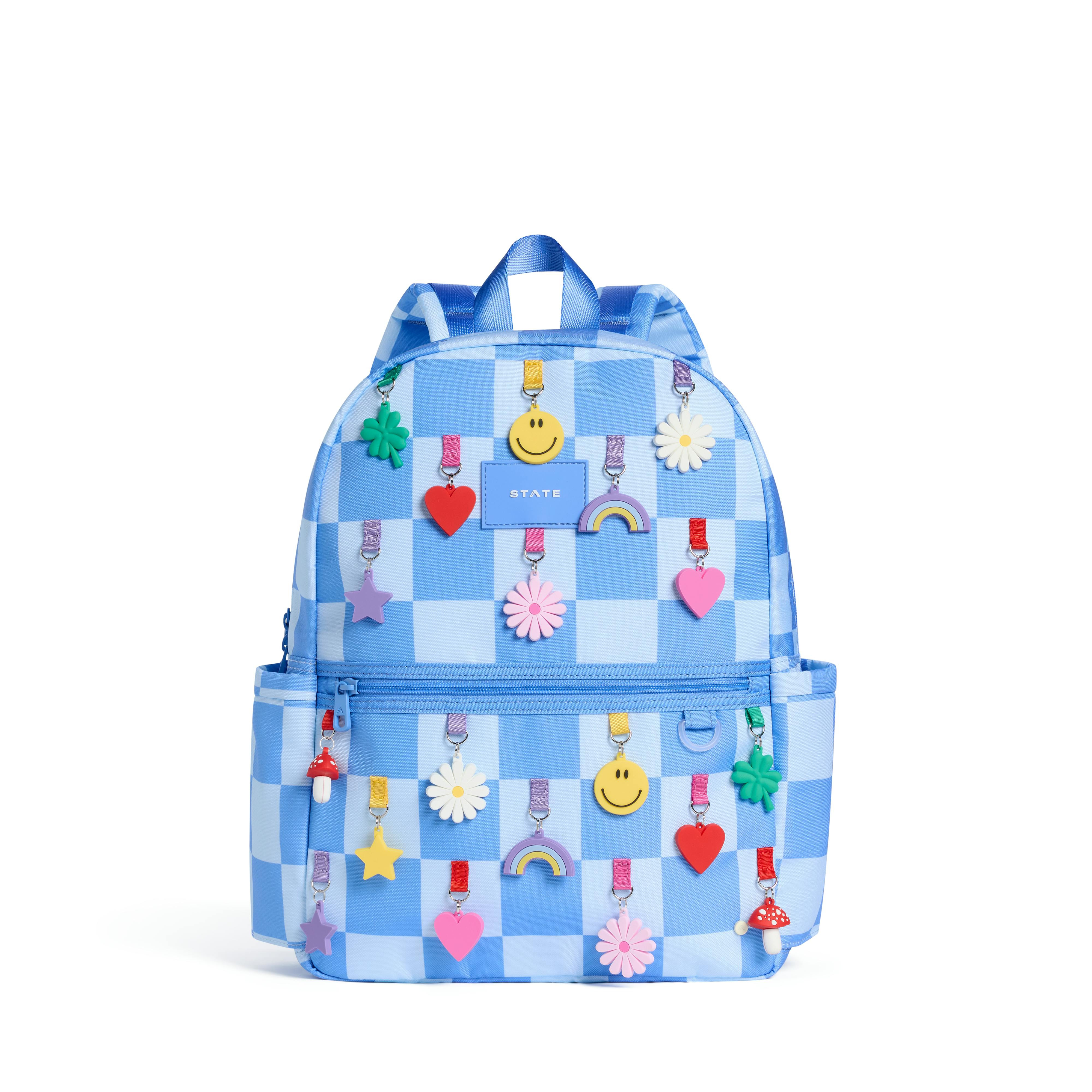 Kane Backpack, Charms Blue Checkerboard | Maisonette