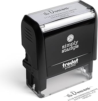 The Duncans Personalized Self-Inking Address Stamp | Envelope Return Address Stamp for Couples an... | Amazon (US)