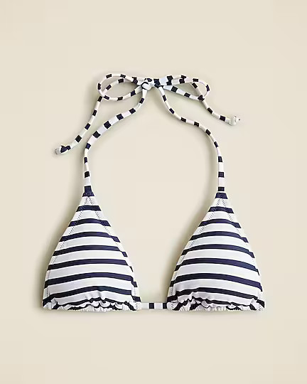 String bikini top in stripe | J. Crew US