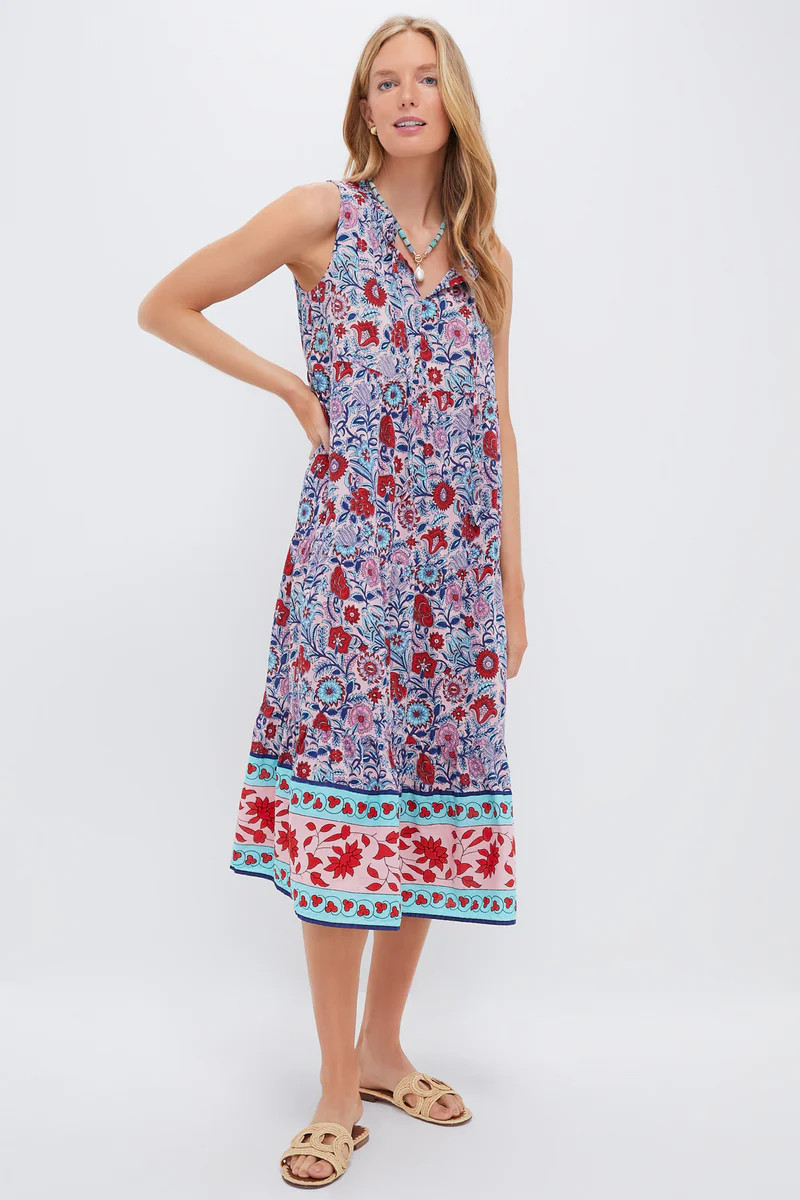 Mauve and Rose Wildflower Salty Paloma Caftan | Tuckernuck (US)