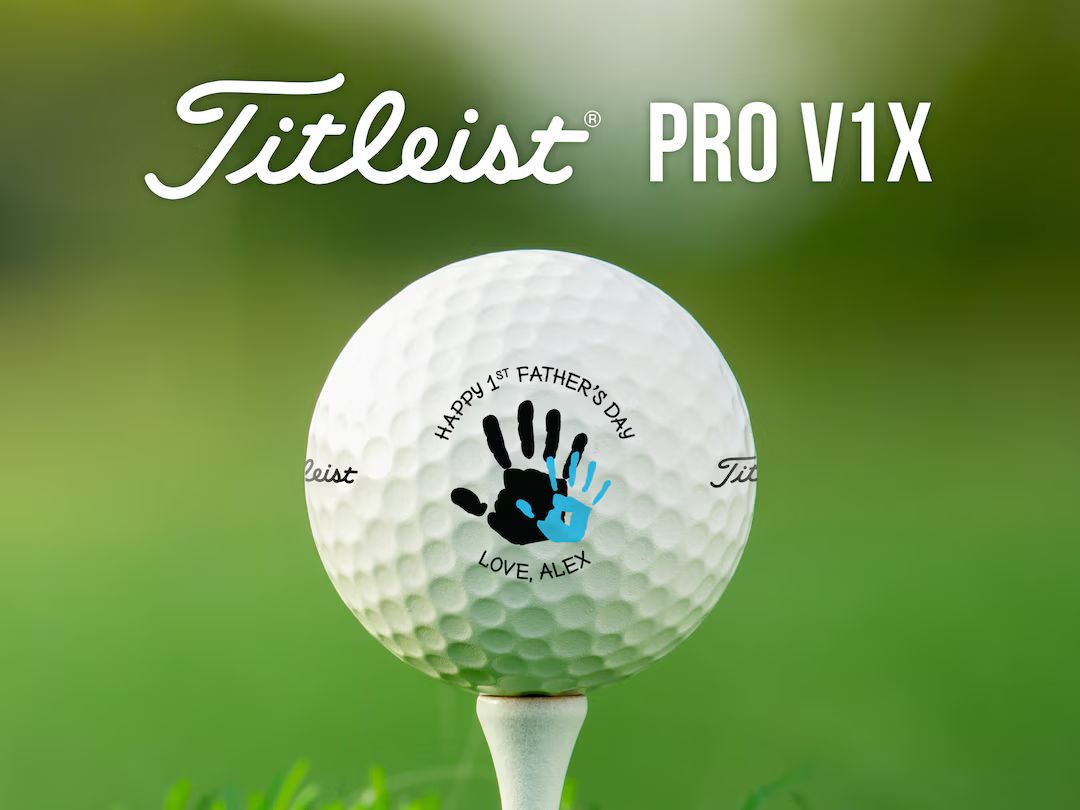 Personalized 1st Father's Day Golf Balls | Titleist Pro V1x | Custom Name & Color | Great Father'... | Etsy (US)